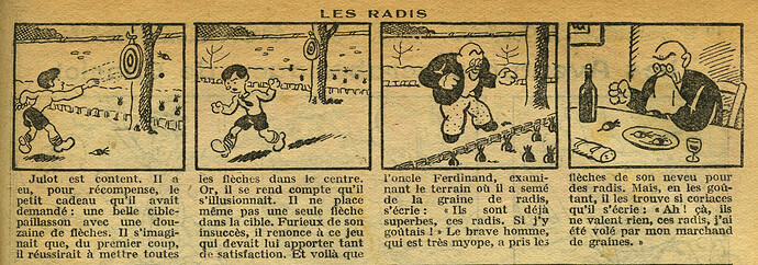 Cri-Cri 1931 - n°676 - page 15 - Les radis - 10 septembre 1931