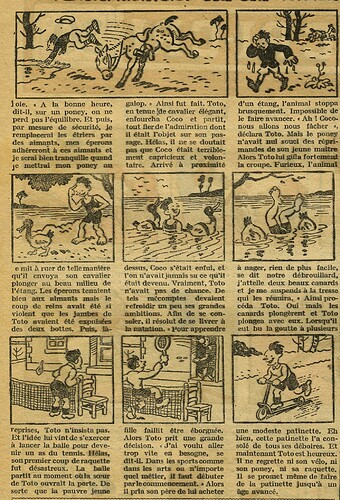 Cri-Cri 1930 - n°628 - page 2 - Toto fait du sport - 9 octobre 1930