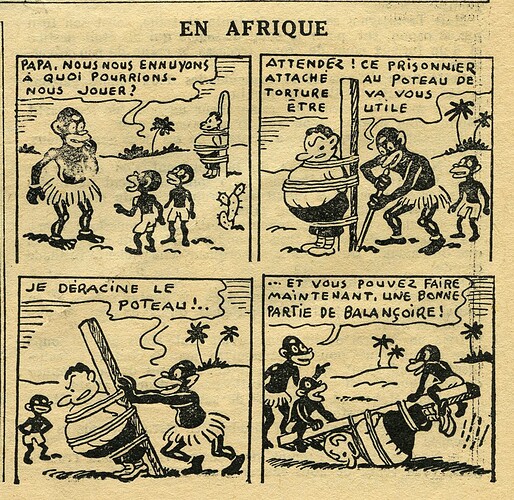 Cri-Cri 1937 - n°966 - page 12 - En Afrique - 1er avril 1937