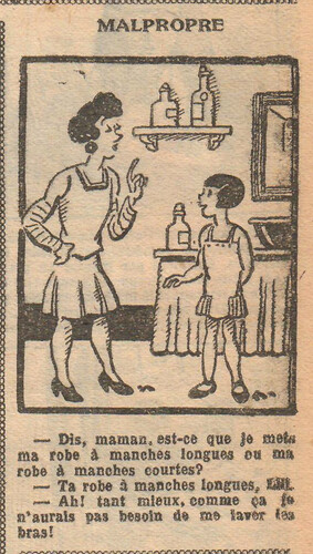 Fillette 1930 - n°1159 - page 11 - Malpropre - 8 juin 1930