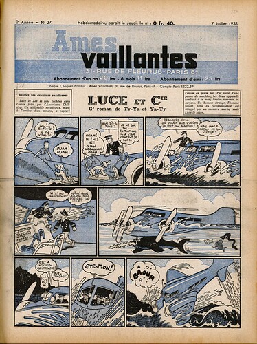 Ames Vaillantes 1938 - n°27 - 7 juillet 1938 - page 1