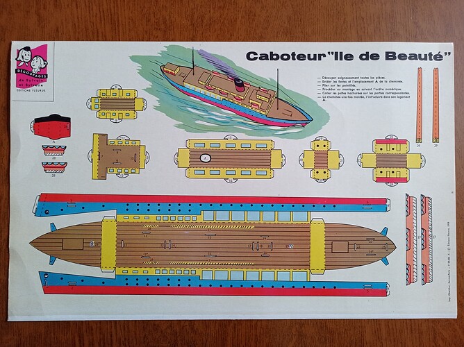 découpages S & S caboteur Ile de Beauté