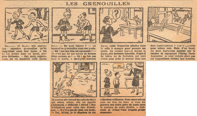 Fillette 1932 - n°1286 - page 6 - Les grenouilles - 13 novembre 1932