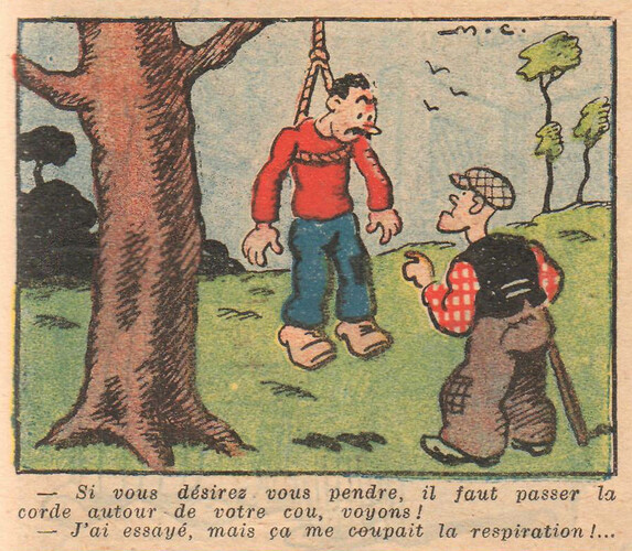Almanach National 1933 - 30 - lundi 8 mai 1933 - Si vous désirez vous pendre