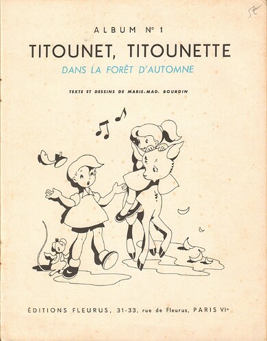 Titounet et Titounette - n°1 - Dans la forêt d'Automne - 3e trim 1958 - page 1