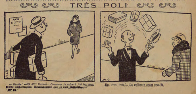 Pierrot 1927 - n°96 - page 2 - Très poli - 23 octobre 1927