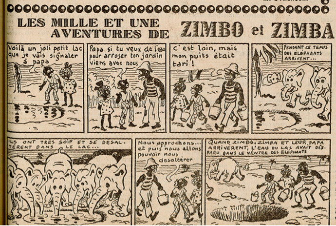 Ames Vaillantes 1939 - n°42 - page 11 - Les mille et une aventures de Zimbo et Zimba - 19 octobre 1939