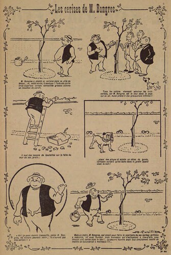 Pierrot 1927 - n°80 - page 5 - Les cerises de M. Bongros - 3 juillet 1927