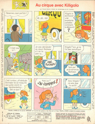 Perlin et Pinpin n°50 du jeudi 12 décembre 1968
