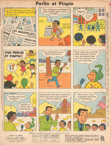 Perlin et Pinpin n°28 du jeudi 15 juillet 1965