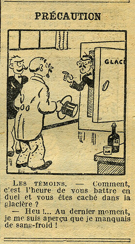Cri-Cri 1934 - n°799 - page 14 - Précaution - 18 janvier 1934