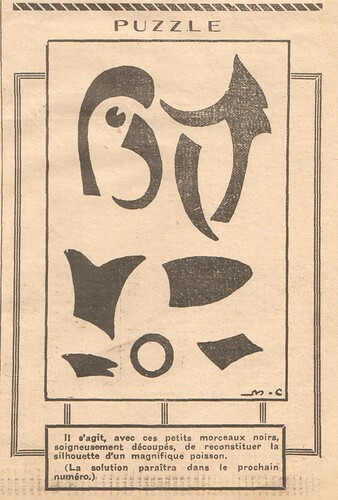 Coeurs Vaillants 1933 - n°33 - page 5 - Puzzle - 13 août 1933