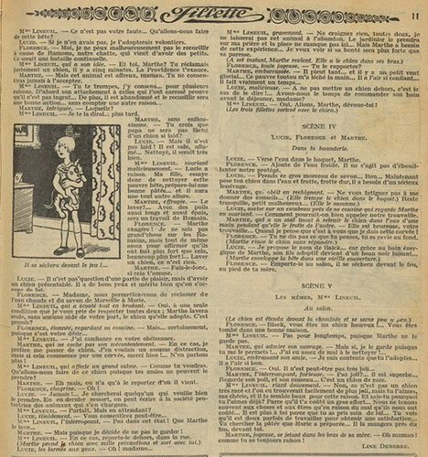 Fillette 1931 - n°1236 - page 11 - Le chien perdu - 29 novembre 1931