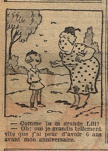 Fillette 1937 - n°1516 - page 10 - Comme tu es grande Lili - 11 avril 1937