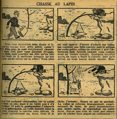 Cri-Cri 1936 - n°933 - page 15 - Chasse au lapin - 13 août 1936