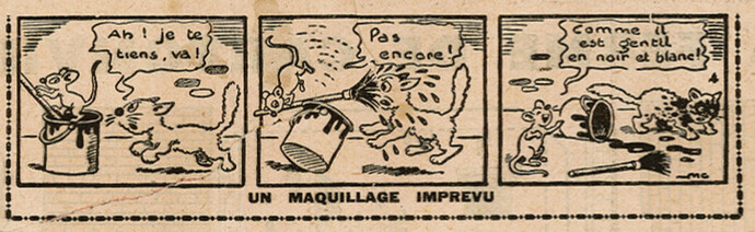 Coeurs Vaillants 1937 - n°14 - page 11 - Un maquillage imprévu - 4 avril 1937