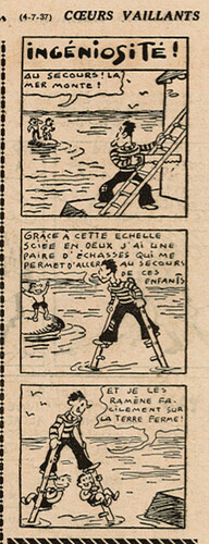 Coeurs Vaillants 1937 - n°27 - page 6 - Ingéniosité - 4 juillet 1937