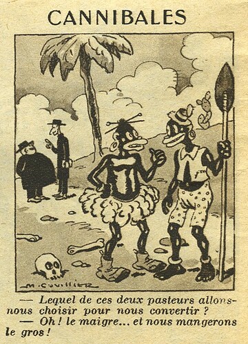 Almanach National 1936 - 1 - Cannibales - lundi 13 janvier 1936