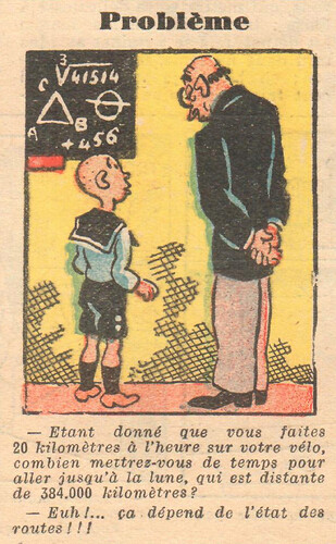 Almanach National 1934 - 25 - Mercredi 25 et Jeudi 26 juillet 1934 - Problème