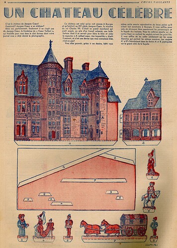 Coeurs Vaillants 1939 - n°2 - Un château célèbre - 8 janvier 1939 - page 8