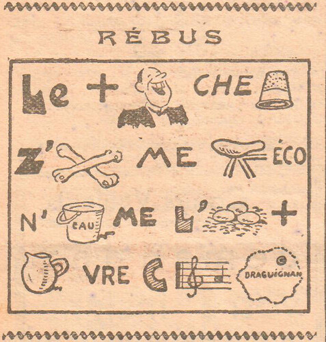 Coeurs Vaillants 1933 - n°50 - Rébus - 10 décembre 1933 - page 8