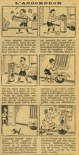 Cri-Cri 1930 - n°592 - page 14 - L'accordéon - 30 janvier 1930