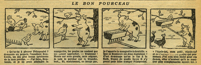 Fillette 1933 - n°1308 - page 7 - Le bon pourceau - 16 avril 1933
