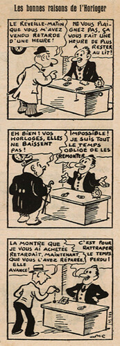 Pierrot 1938 - n°23 - page 6 - Les bonnes raisons de l'horloger - 5 juin 1938