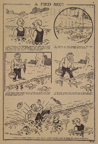 Pierrot 1927 - n°100 - page 5 - A pied sec ! - 20 novembre 1927