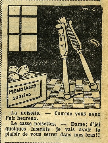 Fillette 1933 - n°1295 - page 12 - Dessin sans titre - 15 janvier 1933