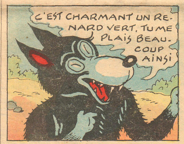 Fripounet et Marisette  1949 - n°22 - bande 2 case 1 - 29 mai 1949 - page 8
