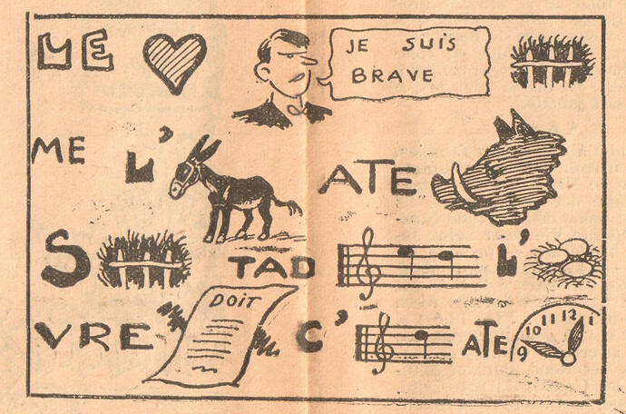 Coeurs Vaillants 1935 - n°52 - pages 4 et 5 - Rébus - 29 décembre 1935