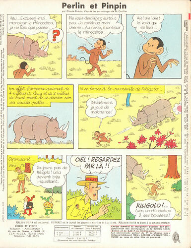 Perlin et Pinpin n°7 du jeudi 15 février 1968