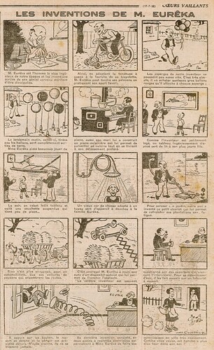 Coeurs Vaillants 1932 - n°29 - Page 8 - Les inventions de M. Eurêka - 17 juillet 1932
