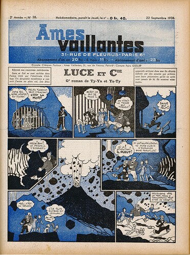 Ames Vaillantes 1938 - n°38 - 22 septembre 1938 - page 1