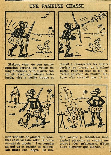 Cri-Cri 1935 - n°869 - page 12 - Une fameuse chasse - 23 mai 1935