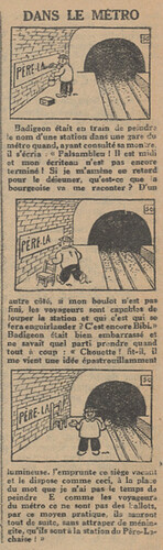 L'Epatant 1931 - n°1185 - page 14 - Dans le métro - 16 avril 1931