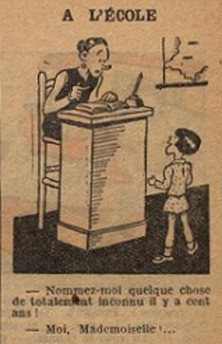 Fillette 1934 - n°1353 - page 7 - A l'école - 25 février 1934