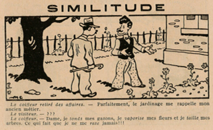Almanach Pierrot 1936 - page 62 - Similitude