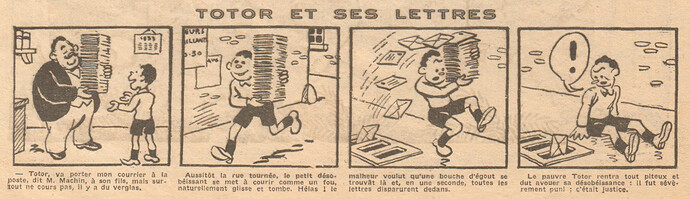 Coeurs Vaillants 1933 - n°15 - page 2 - Totor et ses lettres - 9 avril 1933
