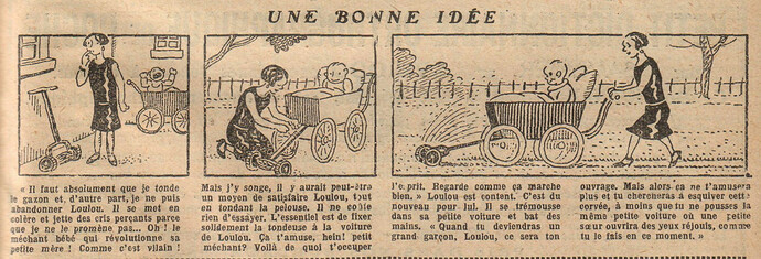 Fillette 1928 - n°1067 - page 13 - Une bonne idée - 2 septembre 1928