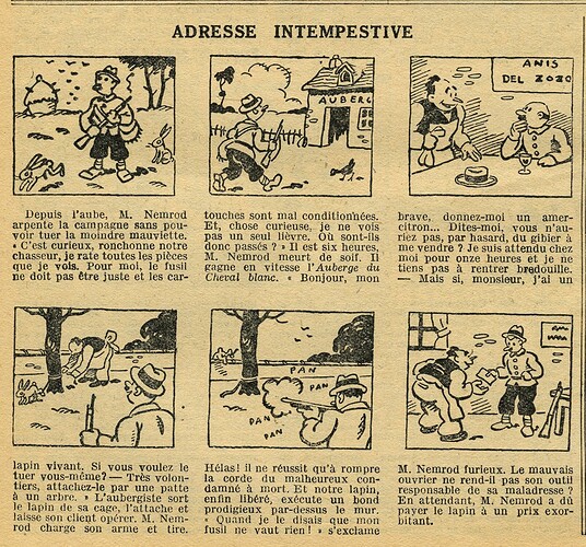 Cri-Cri 1935 - n°850 - page 6 - Adresse intempestive - 10 janvier 1935