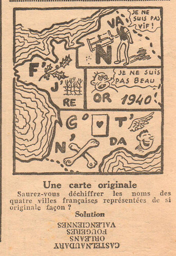 Coeurs Vaillants 1939 - n°46 - Une carte originale - 12 novembre 1939 - page 2