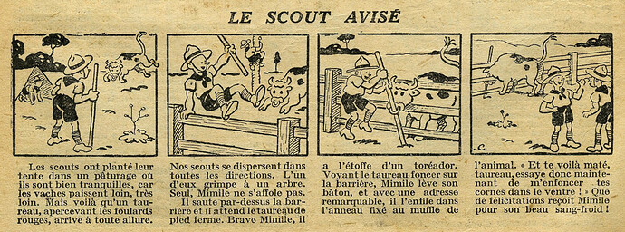 Cri-Cri 1932 - n°711 - page 4 - Le scout avisé - 12 mai 1932