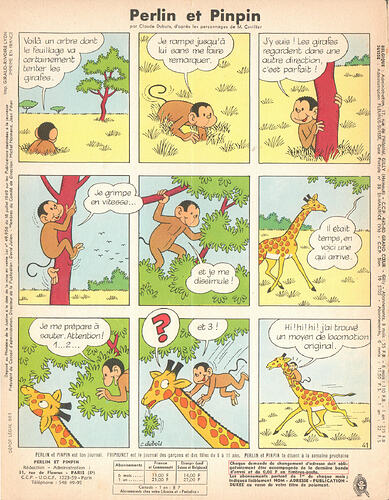 Perlin et Pinpin n°10 du jeudi 7 mars 1968