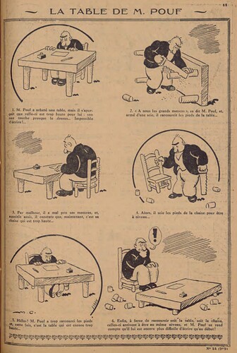 Pierrot 1929 - n°44 - page 11 - La table de M. Pouf - 3 novembre 1929