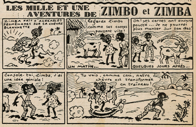Ames Vaillantes 1939 - n°46 - page 11 - Les mille et une aventures de Zimbo et Zimba - 16 novembre 1939