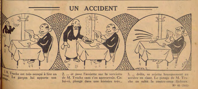 Pierrot 1931 - n°40 - page 15 - Un accident - 4 octobre 1931