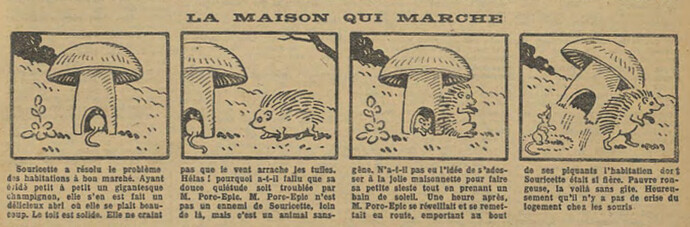 Fillette 1929 - n°1123 - page 11 - La maison qui marche - 29 septembre 1929