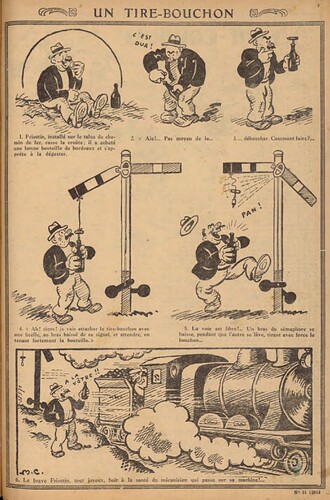 Pierrot 1930 - n°51 - page 5 - Un tire-bouchon - 21 décembre 1930